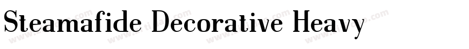 Steamafide Decorative Heavy手机版字体转换